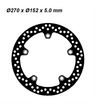 Disque de freins NG 270/152/5mm 5 trou