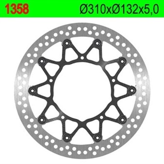 Disque de freins NG 310/132/5mm 5 Loch