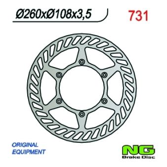 Disque de fein NG 260/108/3.5mm 6 trous 14P-F581T-00