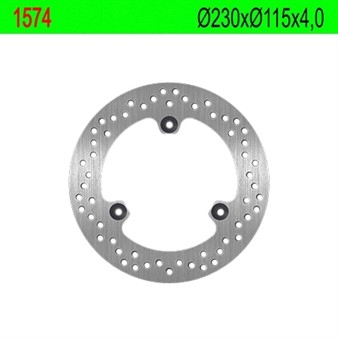 Disque de freins avant NG 230/115/4mm 3 trous, Yamaha N-Max 125cc 4T