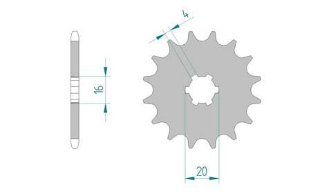 Ritzel Kawa 420/13Z Ritzel Kawa 420/13Z