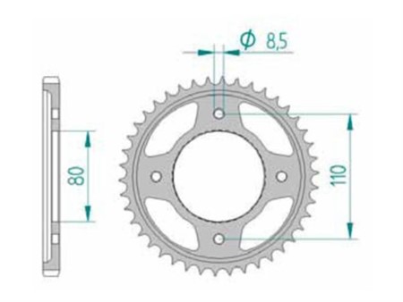 Couronne Honda 428/42D Couronne Honda 428/42D
