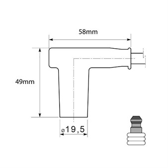 Zündkabel und Kerzenstecker NGK racing