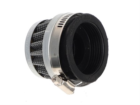 Filtre à air conique chrome, diamètre connexion 42mm, universel vélomoteur, scooter, motos