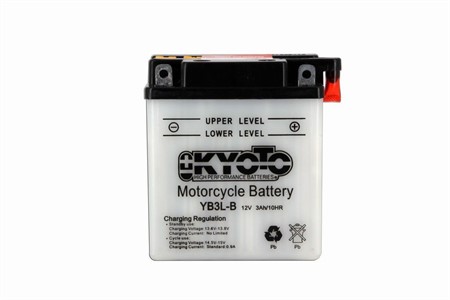 Batterie YB3L-B Kyoto 12V 3Ah (vide) Batterie YB3L-B Kyoto 12V 3Ah (vide)