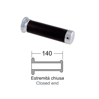 Lenkergriffe Gummi schwarz 24/24mm, Piaggio Vespa PX FD