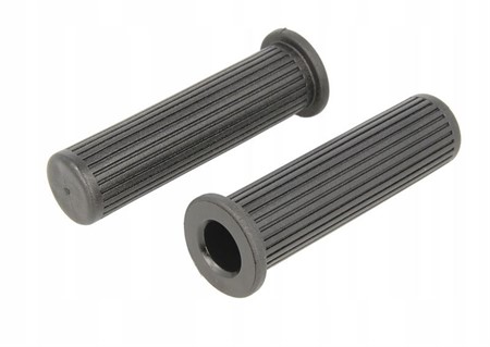 Paire de poignées en caoutchouc noires, scooter Vespa PX-PE 22/22mm Paire de poignées en caoutchouc noires, scooter Vespa PX-PE 22/22mm