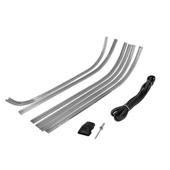 Kit marche pied avec caoutchouc, scooter Vespa P125X, P200E, >1982 PX125-200E Kit marche pied avec caoutchouc, scooter Vespa P125X, P200E, >1982 PX125-200E