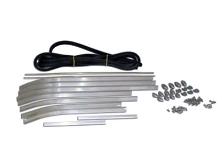 Kit baguettes grip de marche pieds, en alu avec caoutchouc, Vespa 125 VN1/VN2 54/57