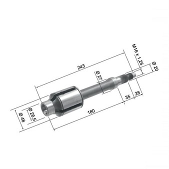 Antriebswelle Piaggio Vespa PX125-200 1983-2016 / T5 / Cosa 125-200