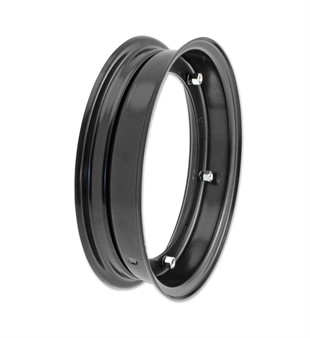 Jante acier noire 2.10 - 10 pour Pneu 3.00-3.5 - 10