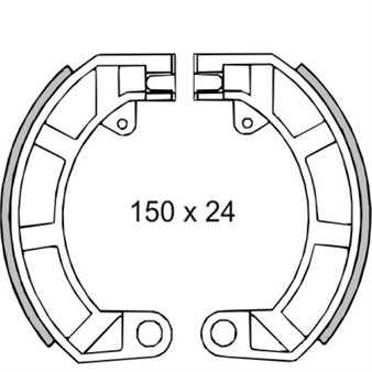 Machoires de frein arrière Vespa 50 - ET3