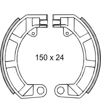 Bremsbacken Vespa 50 - ET3 hinten