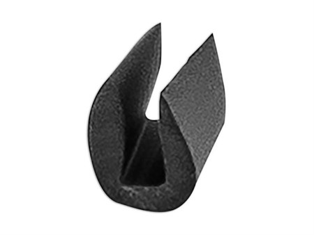 Protection darrêtes en caoutchouc noir, Vespa 50/150 PX-PE, longueur : 1m