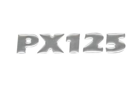 Aufkleber chrom "PX125" Aufkleber chrom "PX125"