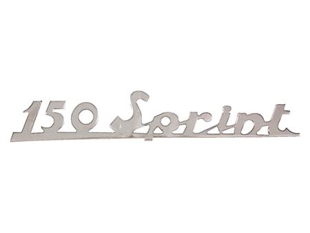 Emblème logo "150 Sprint" chromé, Vespa 150 Sprint (34x22.5 mm) Emblème logo "150 Sprint" chromé, Vespa 150 Sprint (34x22.5 mm)