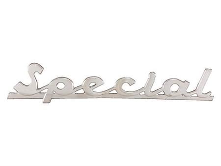 Emblème logo SPECIAL chromé, Vespa - Special Emblème logo SPECIAL chromé, Vespa - Special