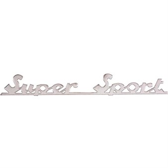 Emblème logo SUPER SPORT (169x21.5mm) chromé, Vespa - Super Sport Emblème logo SUPER SPORT (169x21.5mm) chromé, Vespa - Super Sport