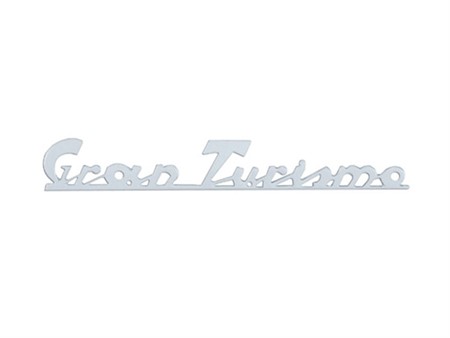 Emblem logo Gran Turismo chromé, Vespa 172x23 mm