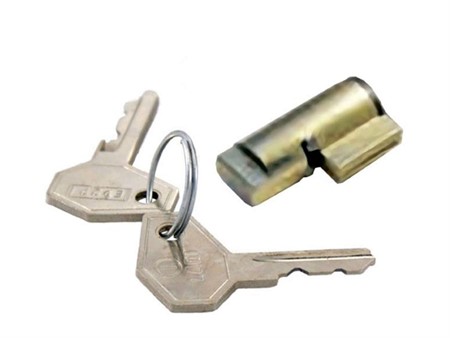 Serrure fourche avec 2 clés (insert 4mm), scooter Vespa 50-125cc Serrure fourche avec 2 clés (insert 4mm), scooter Vespa 50-125cc