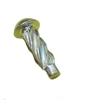 Rivet torsadé pour plquette d'immatriculation (Ø 2.89x6.35mm).