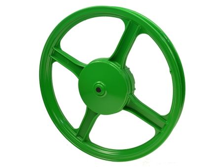 Hinterrad, Gussfelge grün Piaggio Ciao, SI Hinterrad, Gussfelge grün Piaggio Ciao, SI