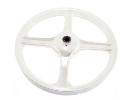 Roue avant blanc, vélomoteur Piaggio Ciao, SI Roue avant blanc, vélomoteur Piaggio Ciao, SI