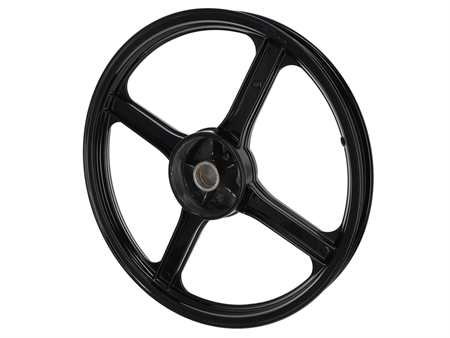 Roue avant noire, vélomoteur Piaggio Ciao, SI Roue avant noire, vélomoteur Piaggio Ciao, SI
