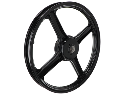 Roue avant noire, vélomoteur Piaggio Ciao, SI
