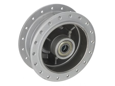 Moyeu de roue avant Leleu gris, pour les diverses roues à rayons Puch/Sachs roue 17 et 19" Moyeu de roue avant Leleu gris, pour les diverses roues à rayons Puch/Sachs roue 17 et 19"