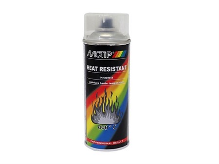 Hitzebeständiger Klarlack Motip Pro Auspuff 800°C transparent glänzend 400 ml