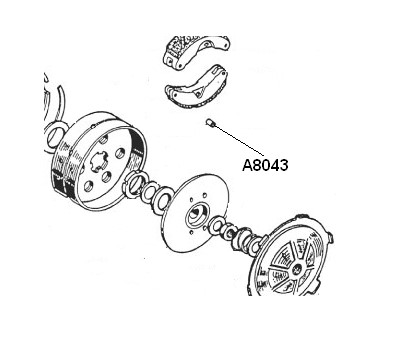 douille de machoire embrayage, Moteur Beta 521