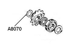 Scheibe 13x19 mm Motor Beta 521 «nach Ritzel» Scheibe 13x19 mm Motor Beta 521 «nach Ritzel»
