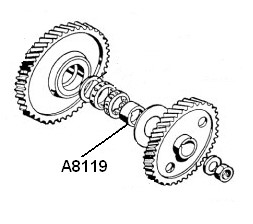 Freilauf- Distanzbüchse 15mm, Motor Beta 521