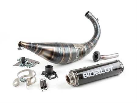Pot d'échappement Bidalot RF50WR, moto 50cc Derbi