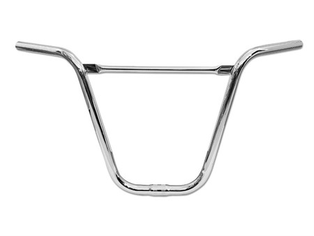 Guidon 25mm chromé 270mm avec barre de renfort, montage sur potence