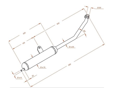 Auspuff Sito Plus, Piaggio SI