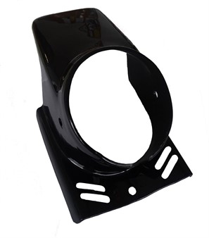 Tête de fourche/plaque phare Racing, noir, universelle vélomoteurs Tête de fourche/plaque phare Racing, noir, universelle vélomoteurs
