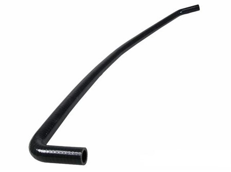 Durite de refroidissement en silicone, NOIR coudée 1 x à 90° et 1 x à 45°, 1 mètre