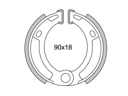 Bremsbacken zu Puch X30, Sachs, Cilo, Pony GTA (Guss und Speichenrad)
