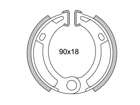 Bremsbacken zu Puch X30, Sachs, Cilo, Pony GTA (Guss und Speichenrad)