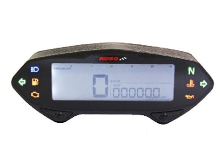 Tachometer DB01RN KOSO Digital, universal, blau beleuchtet, E-Prüfzeichen Tachometer DB01RN KOSO Digital, universal, blau beleuchtet, E-Prüfzeichen