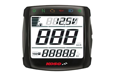 Compteur vitesse pour guidon VTT KOSO Digital XR-SA, homologué CE
