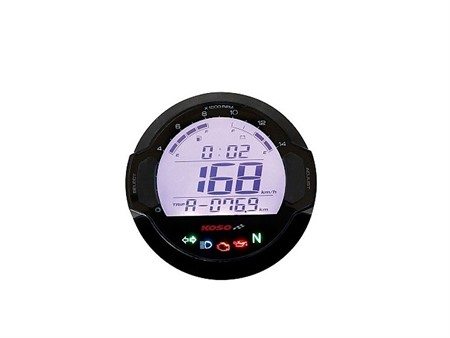 Tachometer KOSO Digital D64 DL-03SR inkl. Signalleuchten LCD