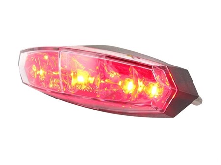 Rücklicht KOSO LED universal, Klarglas, E-Prüfzeichen Rücklicht KOSO LED universal, Klarglas, E-Prüfzeichen