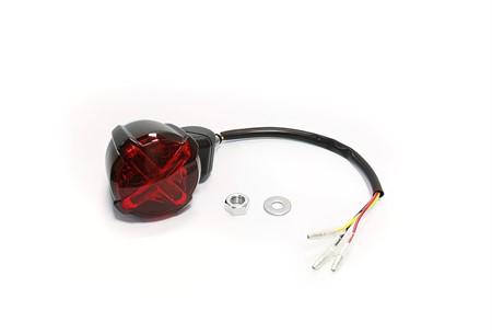 Rücklicht LED m. Bremslicht Koso GT-02S rot mit E-Prüfzeichen / CE