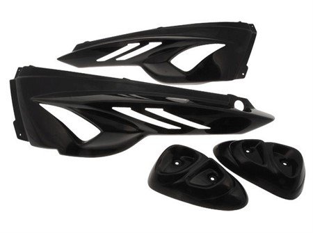Heckverkleidung BCD Extrem, mit vorderen Seitenteilen, MBK Stunt / Yamaha Slider, schwarz