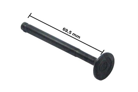 Valve d'échappement longue 69,5mm Scooter 50cc GY6