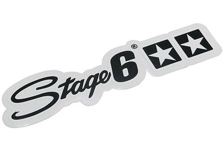 Aufkleber / Sticker Stage6, Schwarz