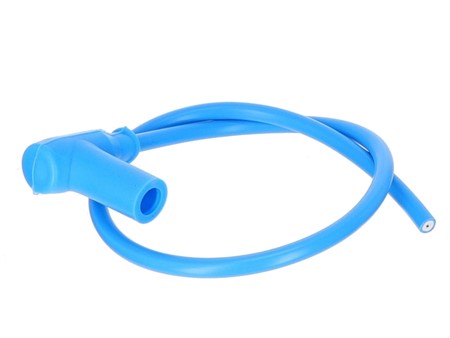 Cable de bougie Racing, avec antiparasite silicone, bleu